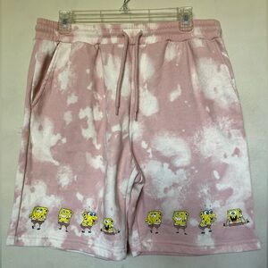 Nickelodeon Tie Dye Spongebob Sweat Shorts Size M